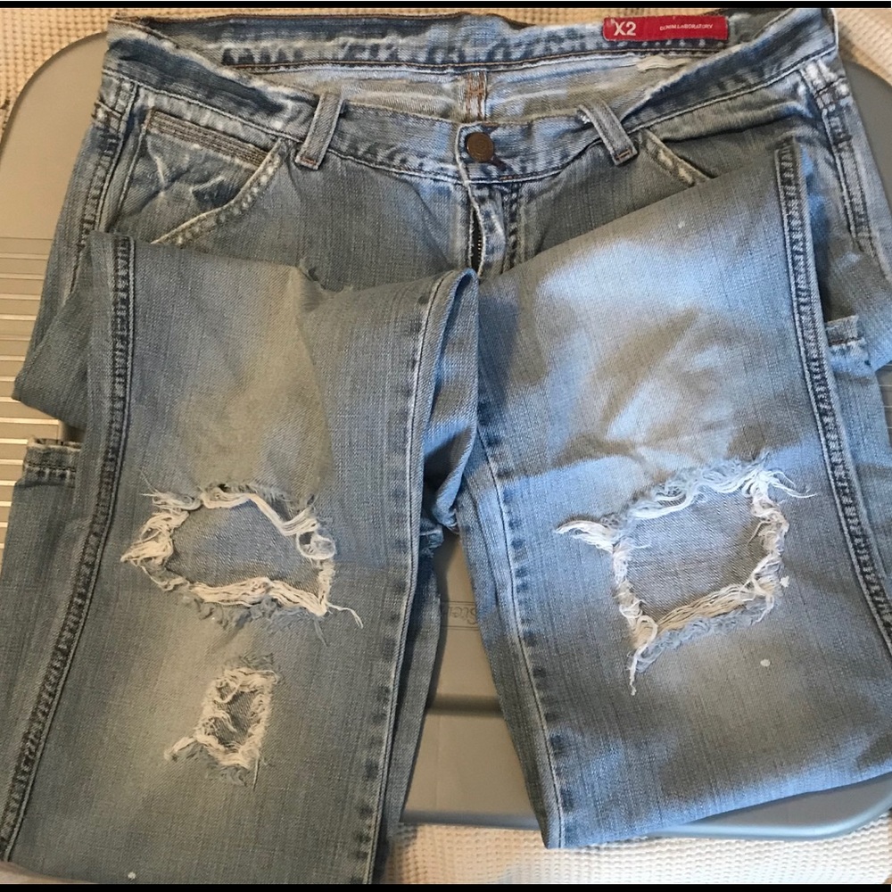 X2 Denim Laboratory Jeans, Flare Leg, Size 8
